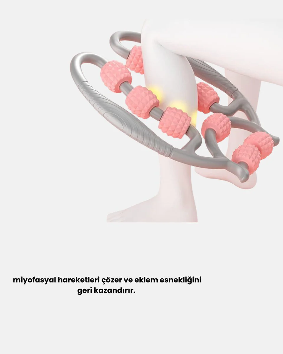 Taşınabilir 3D Masaj Rulosu – Kas Rahatlatıcı ve Yağ Azaltıcı Masaj Cihazı