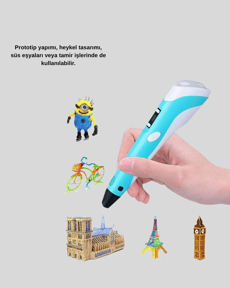 Taşınabilir 3D Yazıcı Kalem FDM Teknolojili ve Çok Amaçlı