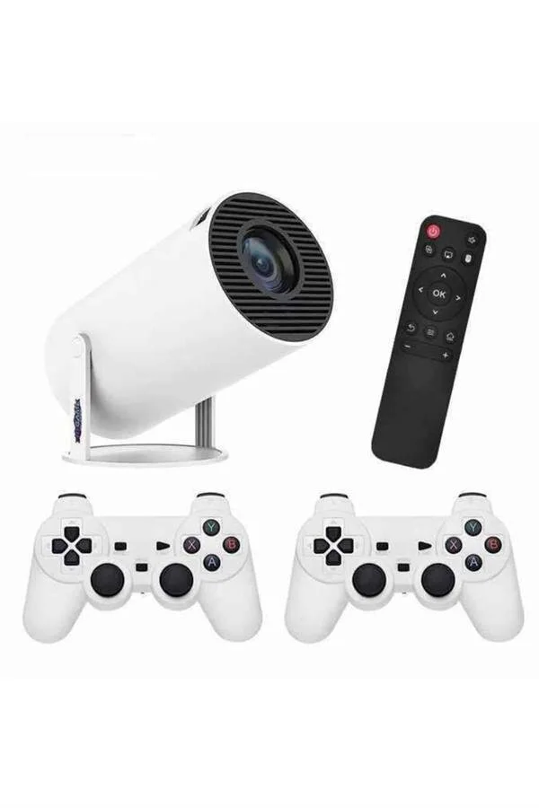 Taşınabilir 4K Sinema ve Oyun Projeksiyonu - Ayaklı Çift Kollu Kablosuz
