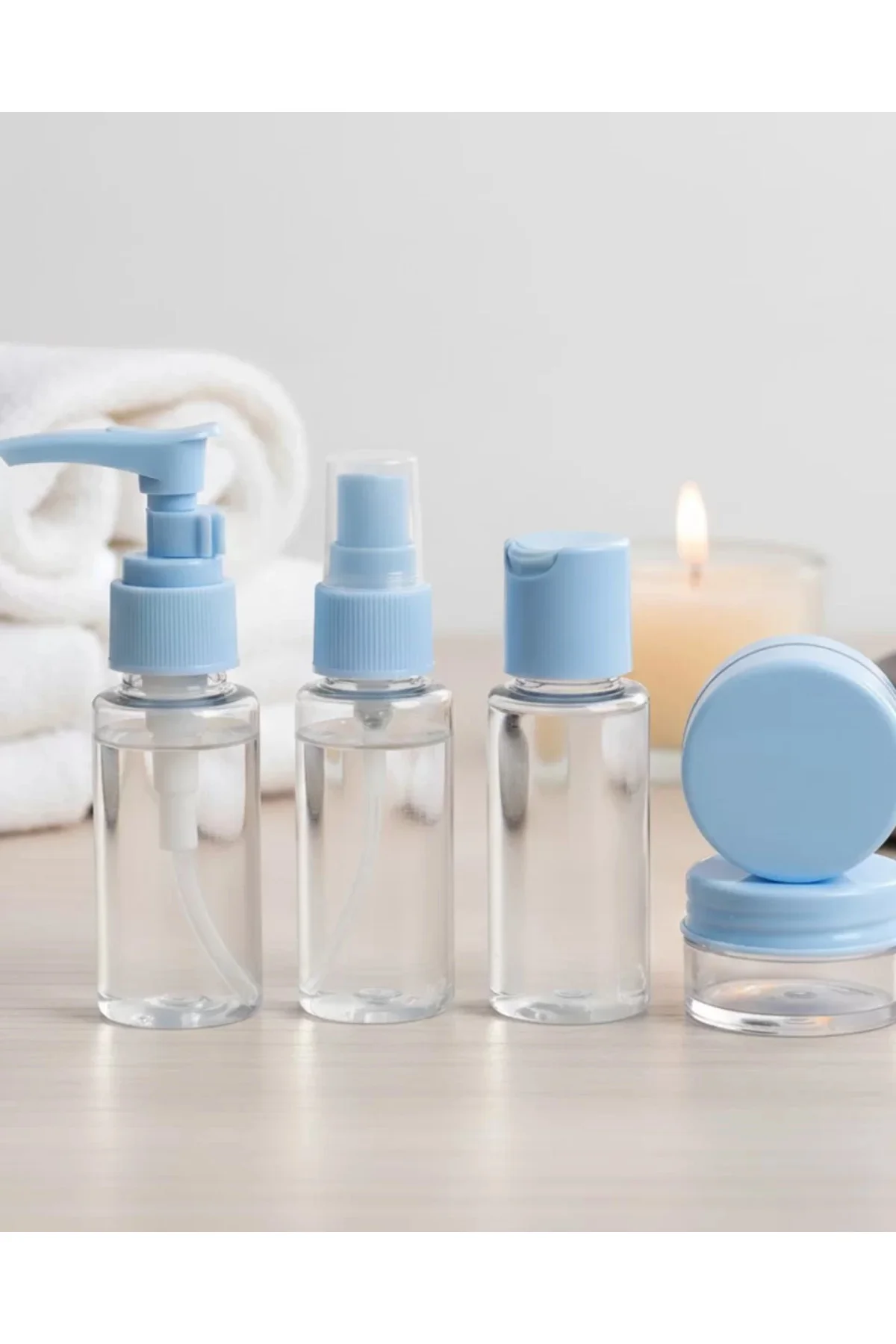 Taşınabilir 5 Parça Seyahat Kozmetik Seti 30 ml Sızdırmaz