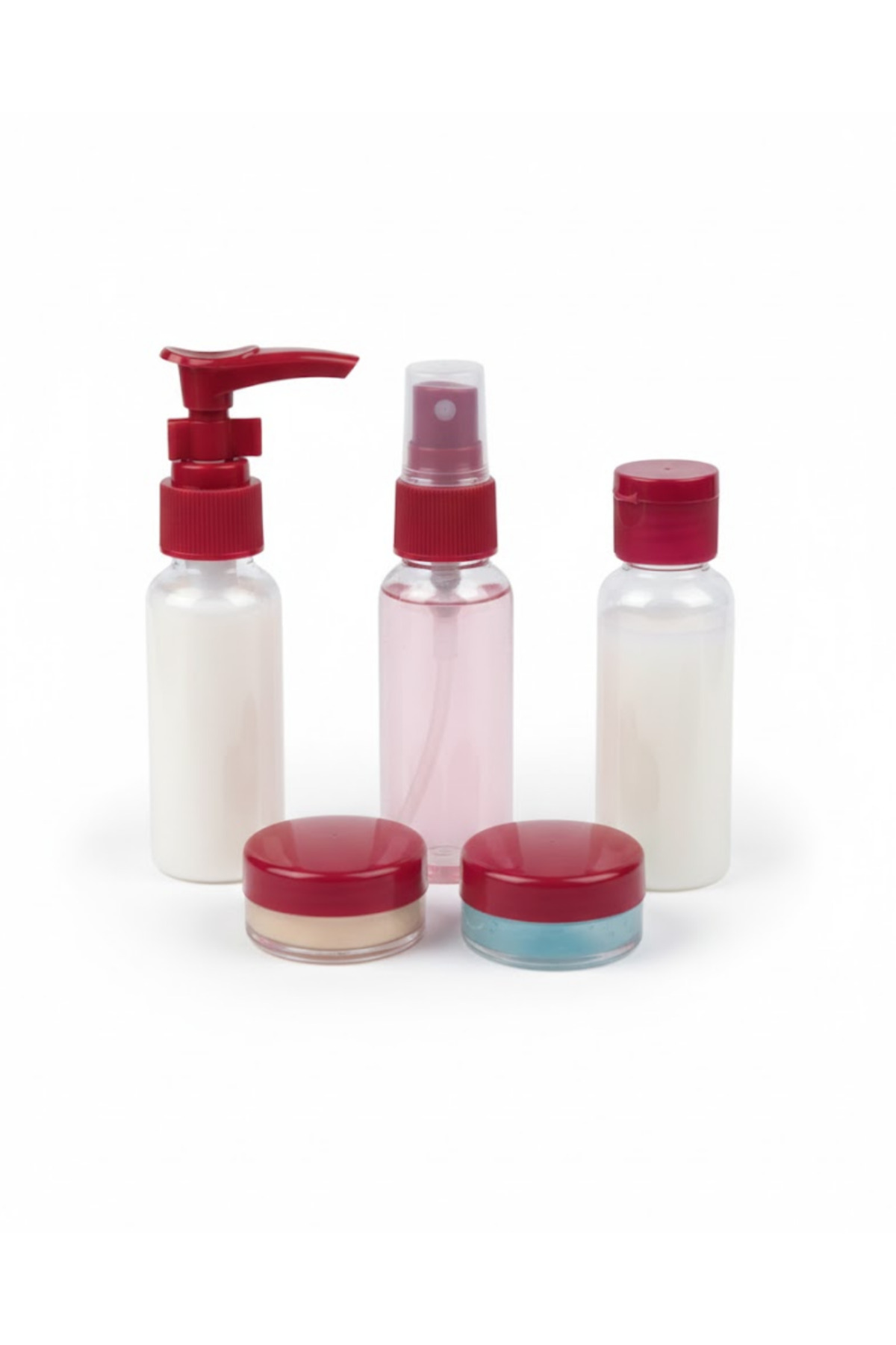 Taşınabilir 5 Parça Seyahat Kozmetik Dolum Seti 30 ml - Lisinya