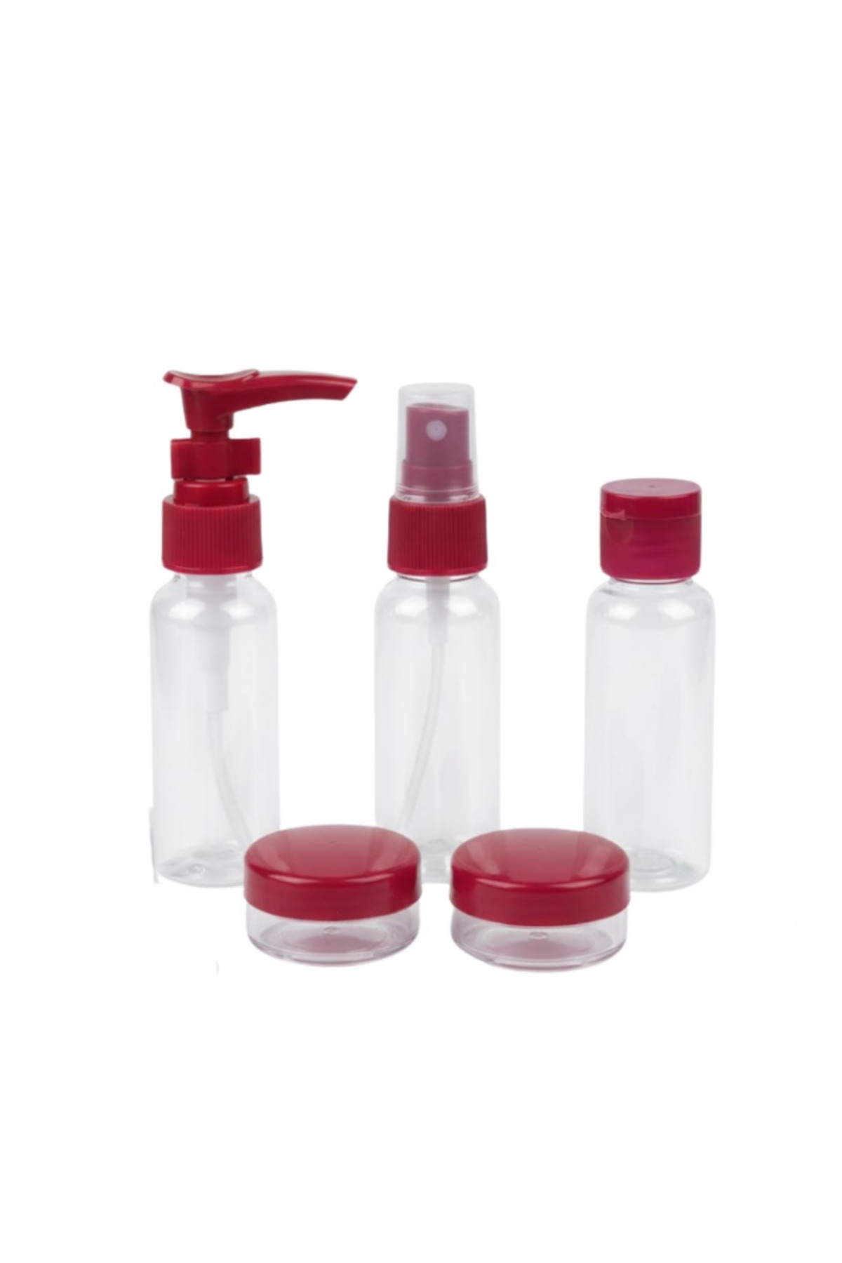 Taşınabilir 5 Parça Seyahat Kozmetik Dolum Seti 30 ml - Lisinya