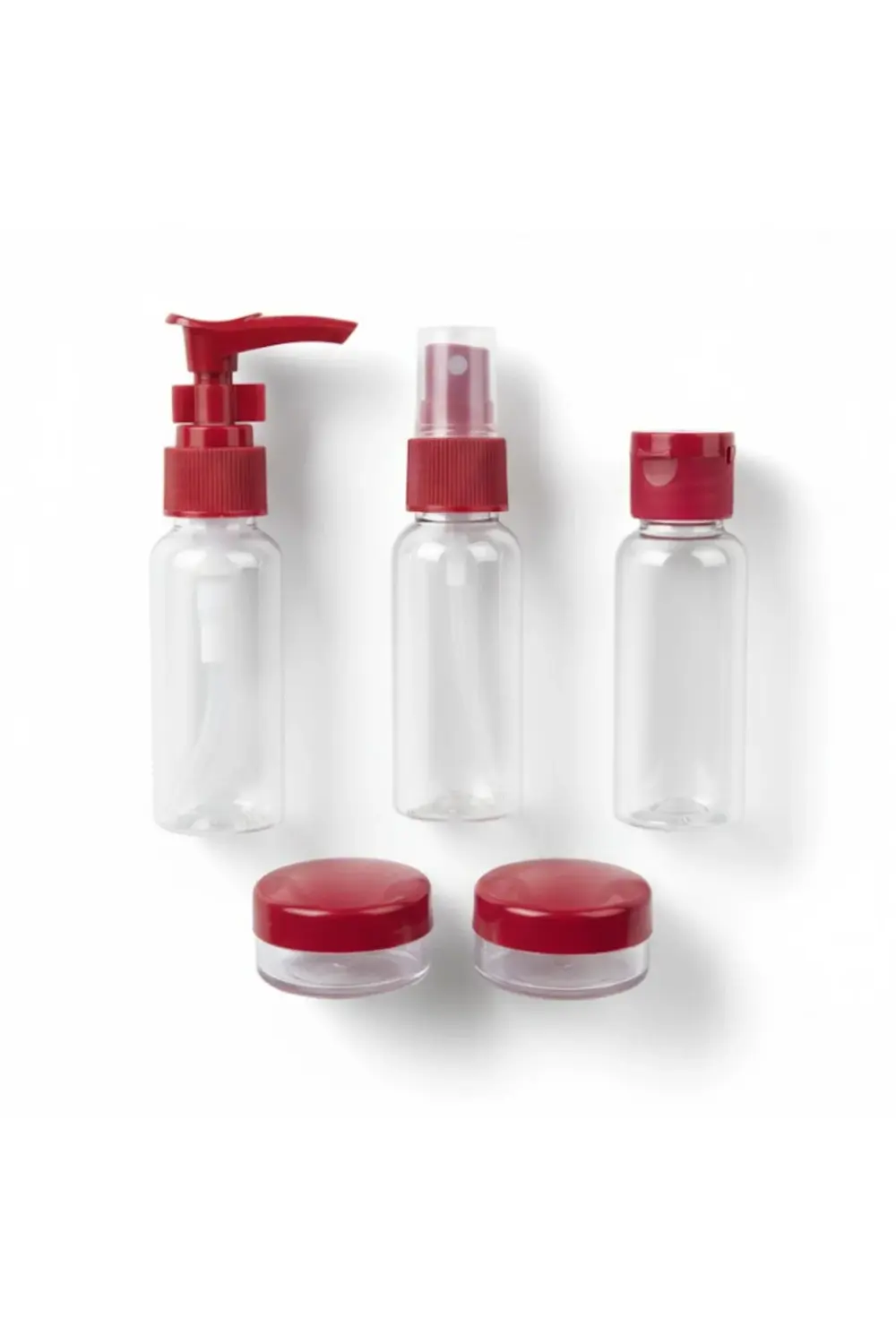 Taşınabilir 5 Parça Seyahat Kozmetik Dolum Seti 30 ml