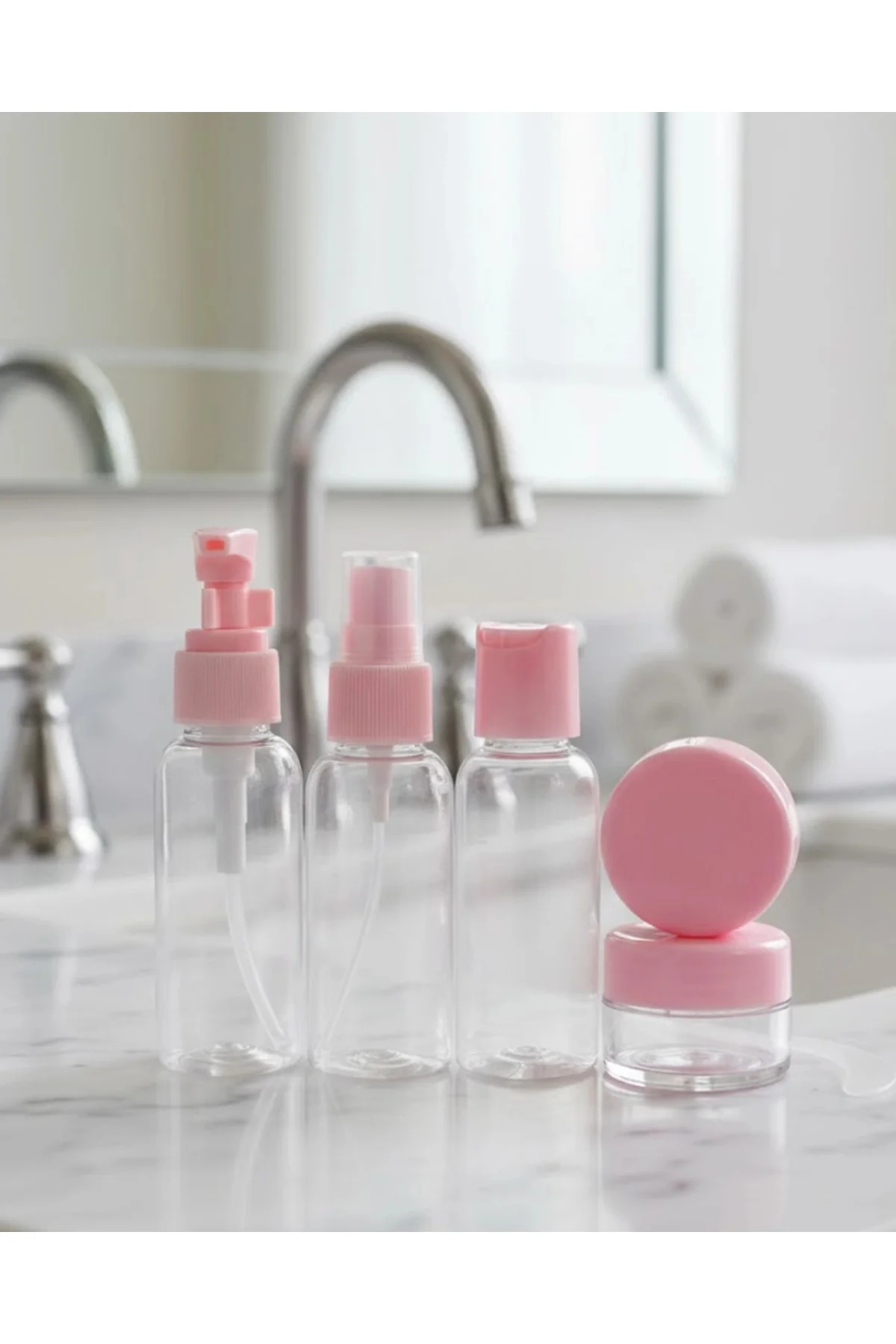 Taşınabilir 5’li Seyahat Kozmetik Şişe Seti 30 ml Sızdırmaz Taşınabilir 5’li Seyahat Kozmetik Şişe Seti 30 ml Sızdırmaz