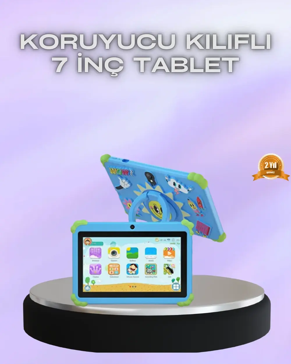 Taşınabilir 7 İnç Tablet Göz Koruyucu Ekran ve Uzun Pil Ömrü