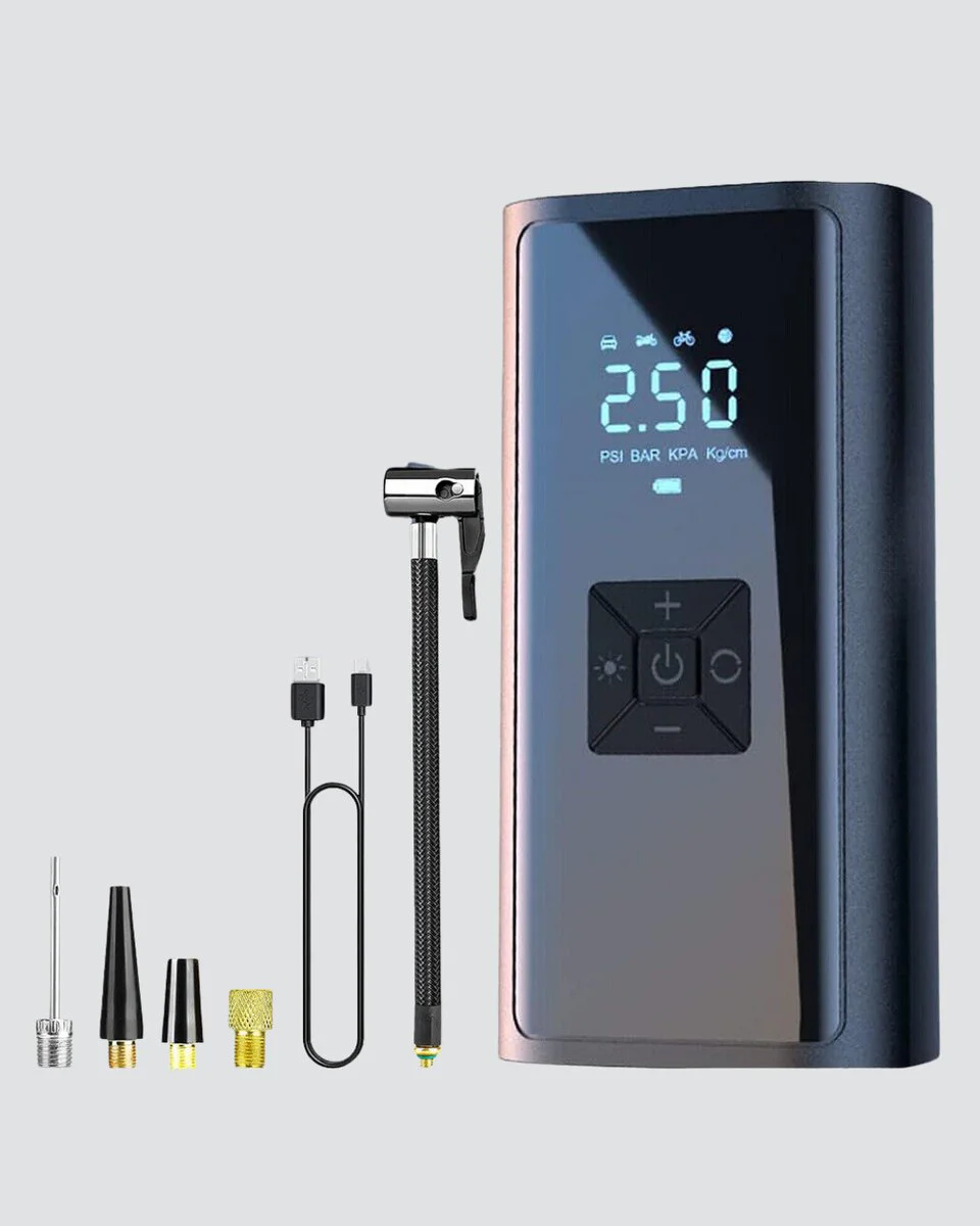 Taşınabilir 80W Kablosuz Lastik Şişirme Pompası Dijital Ekranlı - Güvenli Sürüş