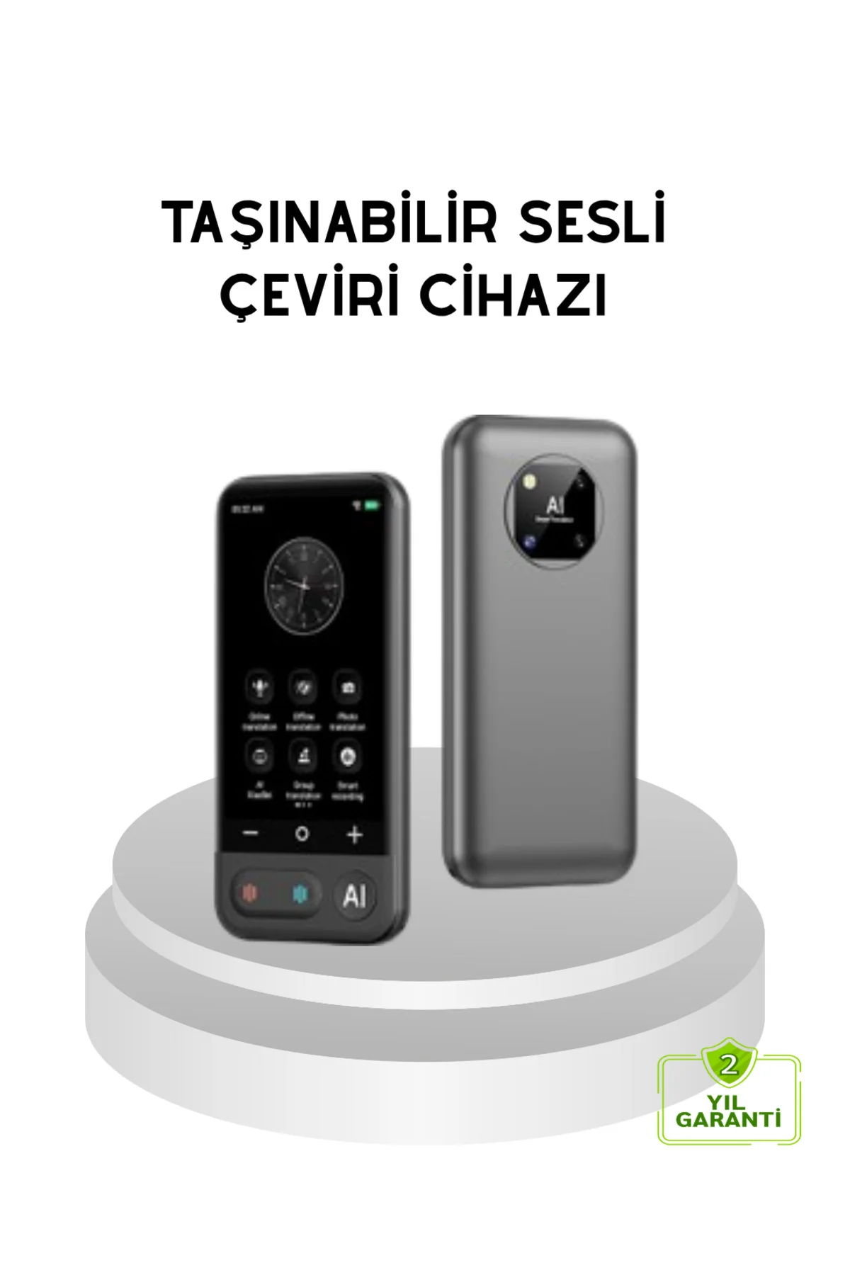 Taşınabilir Akıllı Tercüme Cihazı – Gerçek Zamanlı Ses ve Metin Ç