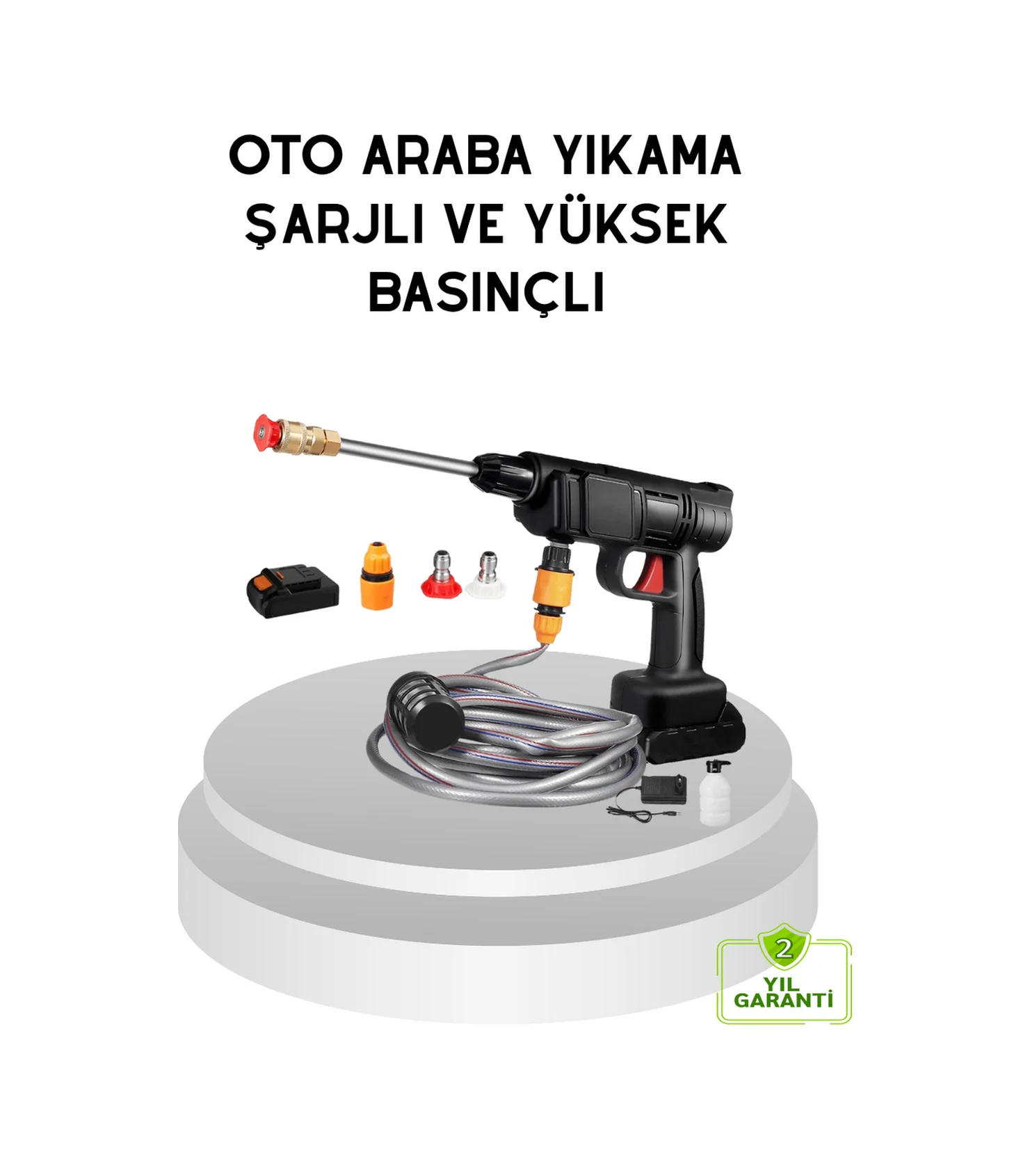 Taşınabilir Akülü Araba Yıkama Makinesi 1.7 Mpa Basınçlı Ve Ergon