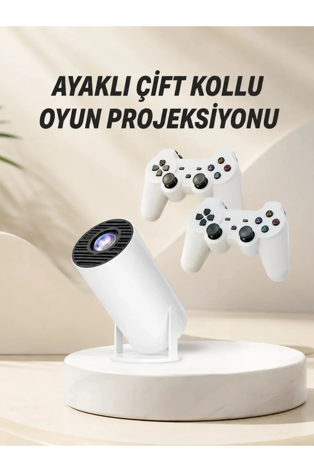 Taşınabilir Android Projeksiyon Ayaklı Çift Kollu 4K Çözünürlüklü Sinema Projeksiyonu