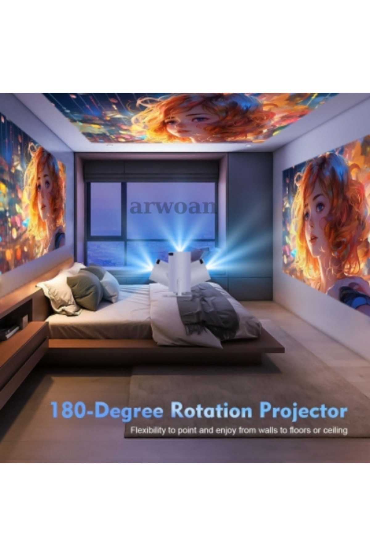 Arwoan Taşinabilir Android Projeksiyon En Güncel Versiyon Wifi Destekli