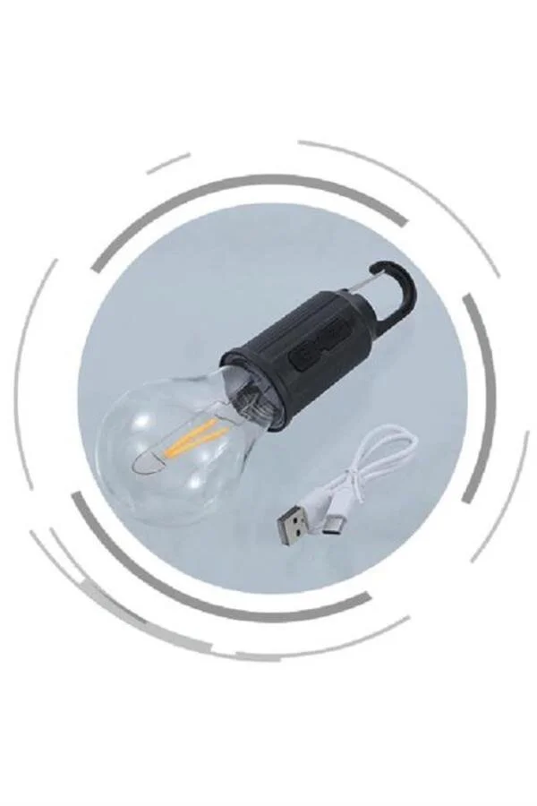 Taşınabilir Askılı LED Kamp Lambası Type-C Şarjlı – Dekoratif ve Pratik Aydınlatma