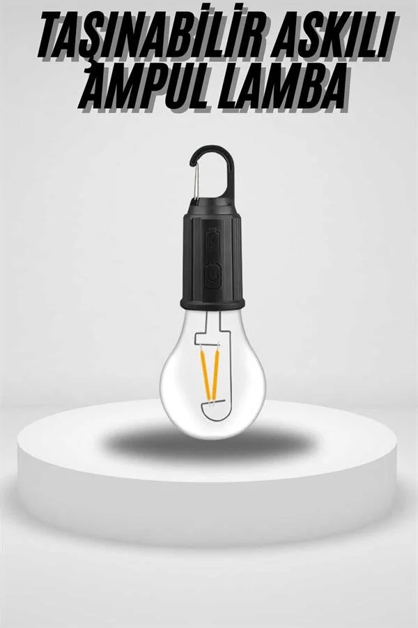 Taşınabilir Askılı LED Kamp Lambası Type-C Şarjlı – Dekoratif ve Pratik Aydınlatma