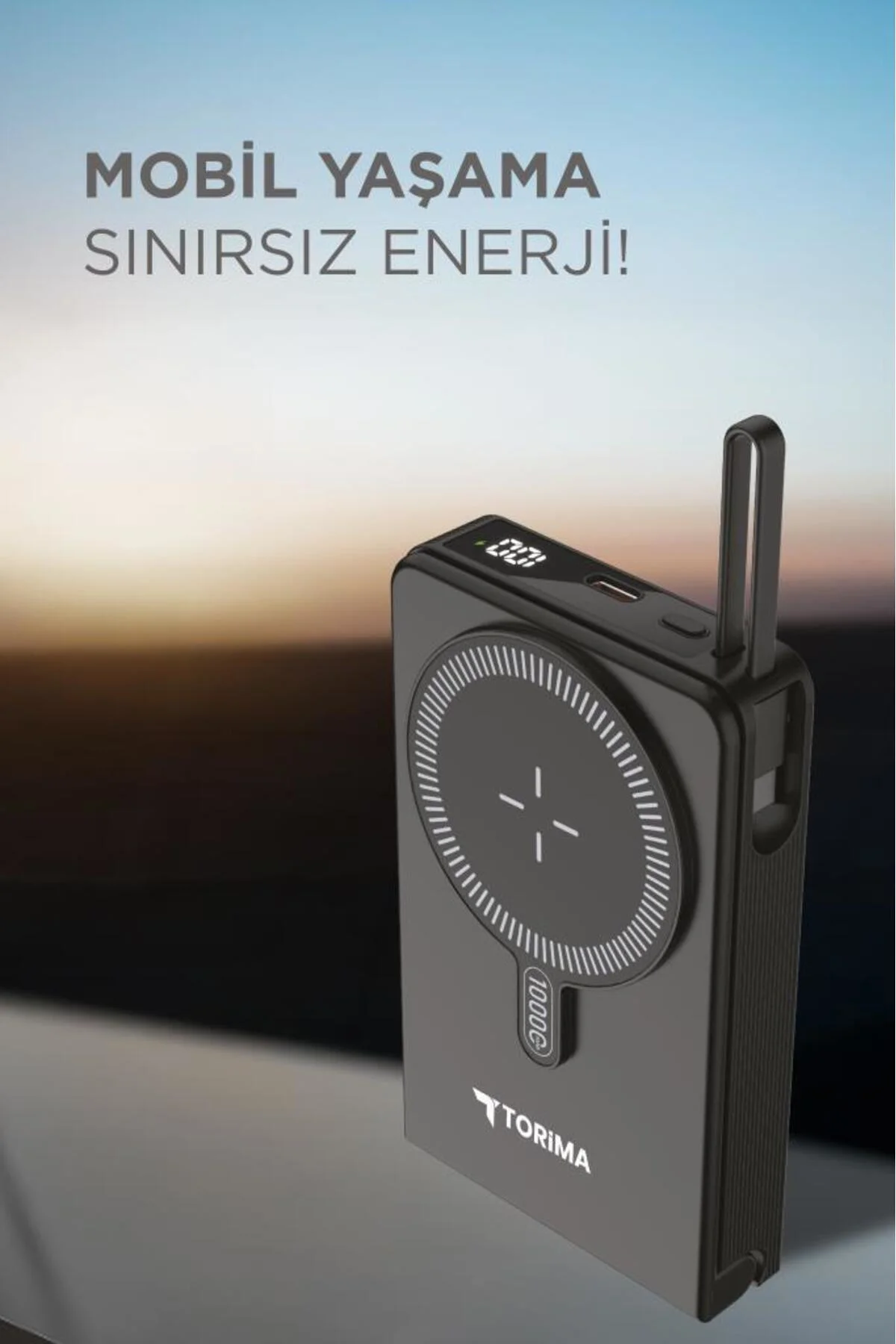 Taşınabilir Batarya 10000 Mah Type-C Hızlı Şarj 22,5W Magsafe Pow