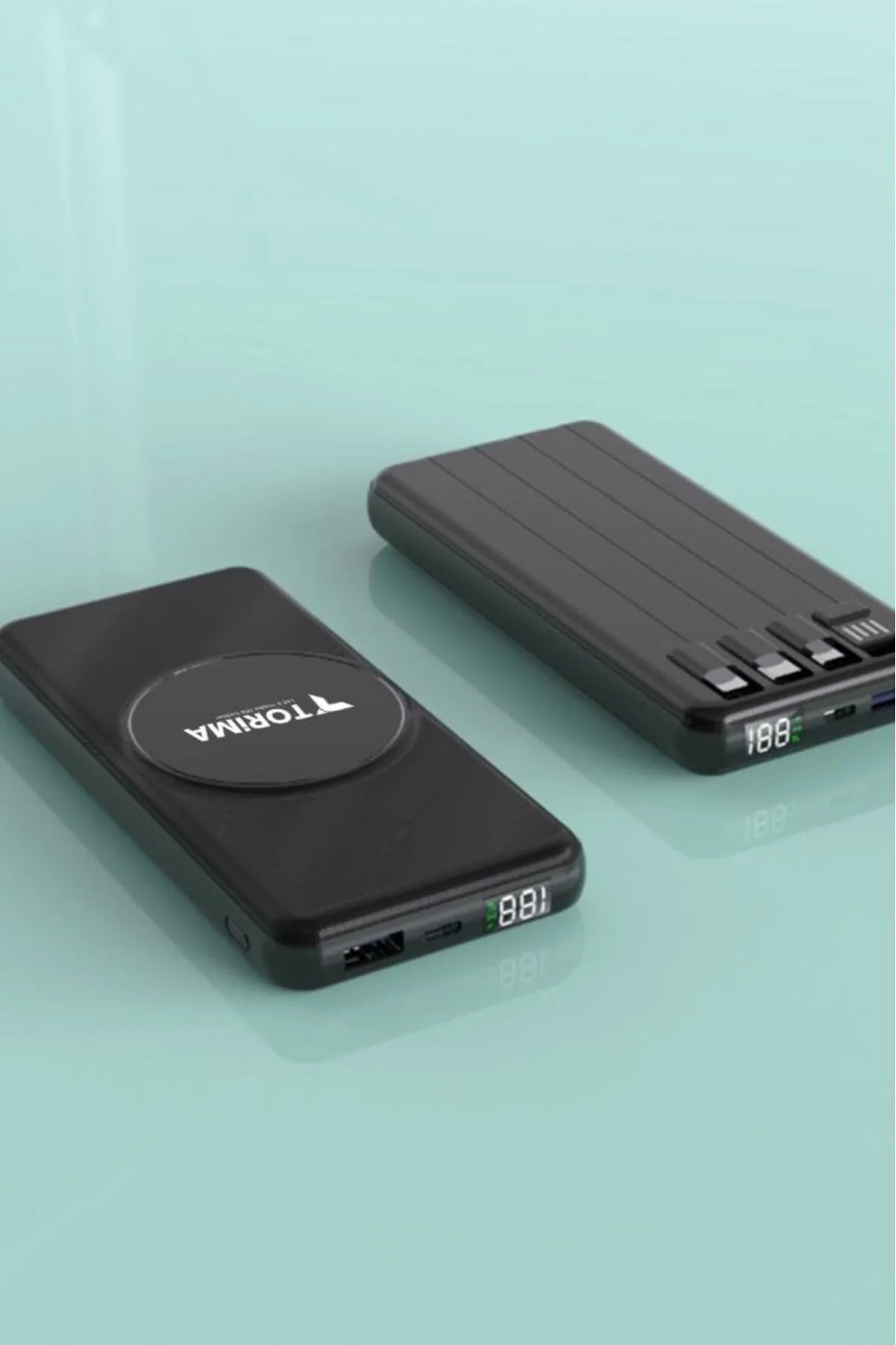 Taşınabilir Batarya 10000 Mah Hızlı Şarj Dijital Göstergeli Magsa