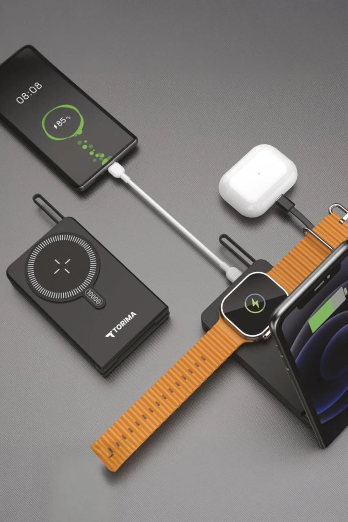 Taşınabilir Batarya 10000 Mah Type-C Hızlı Şarj 22,5W Magsafe Pow