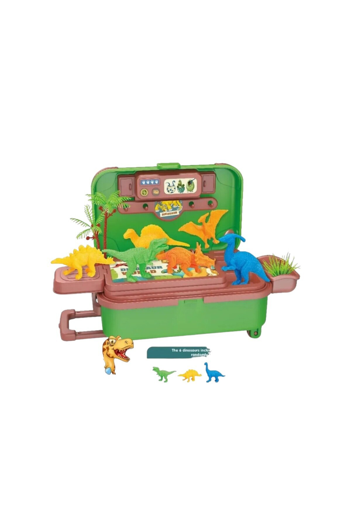 Oyuncak Store Taşınabilir Bavullu Dinozorlu Oyuncak Seti - Valizde Sürülebilir