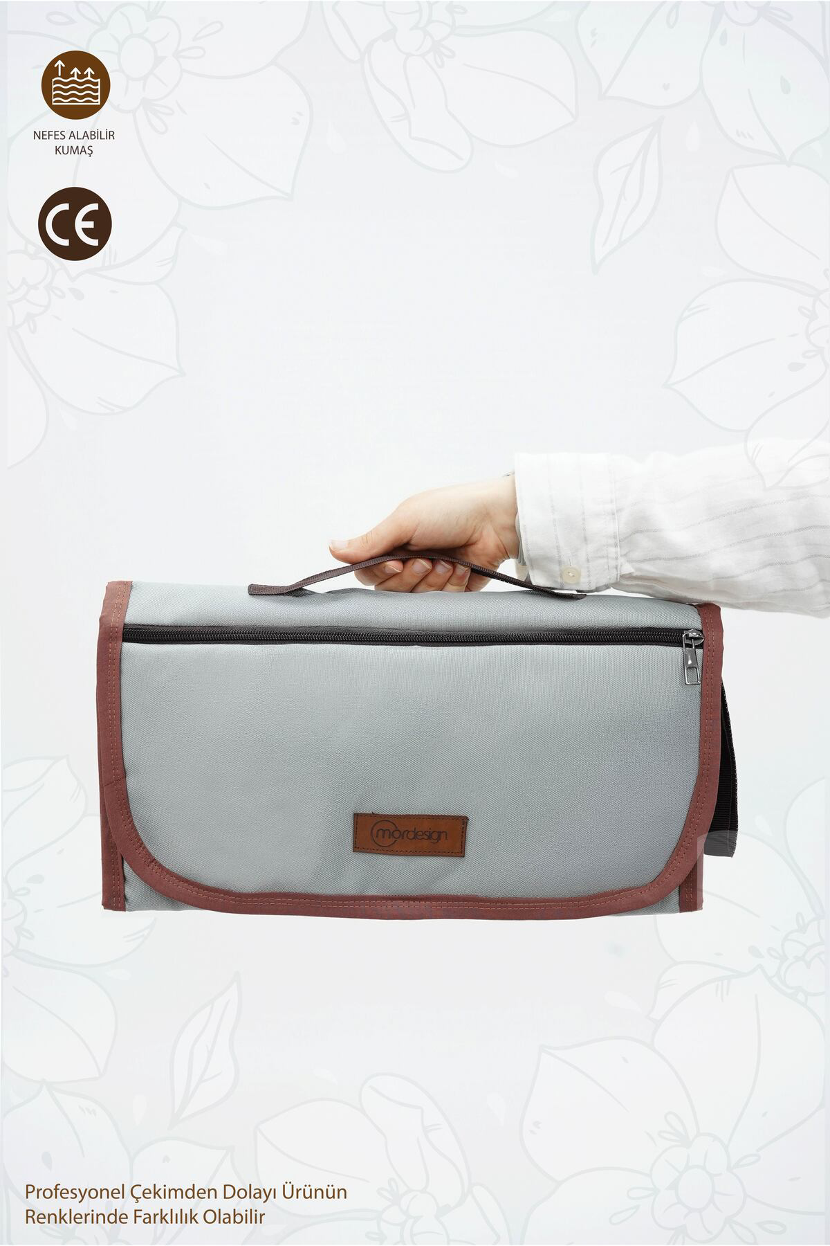 Mordesign Taşinabilir Bebek Alt Değiştirme Minderi,Cepli Alt Açma Pedi, Su