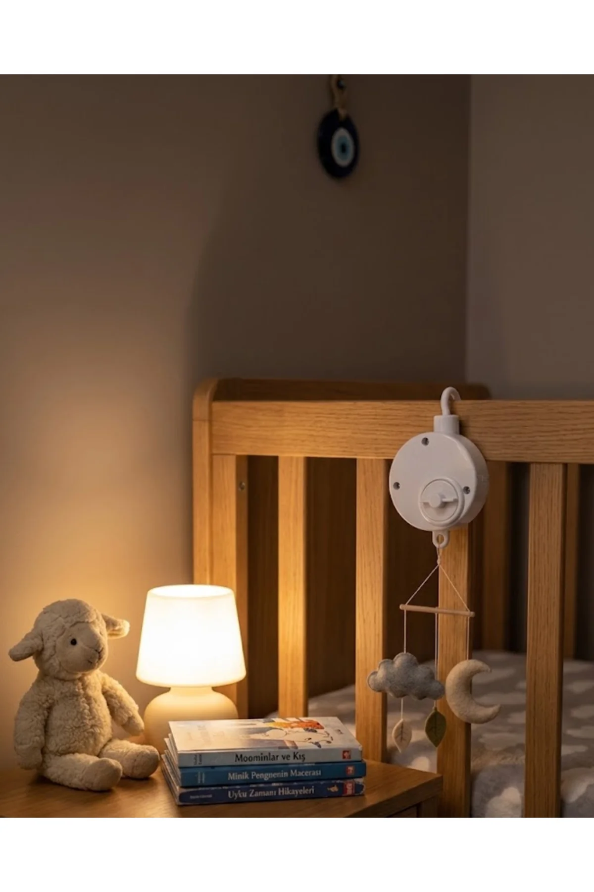 Taşınabilir Bebek Uyutucu Müzik Kutusu Pil Gerektirmeyen Mekanik 