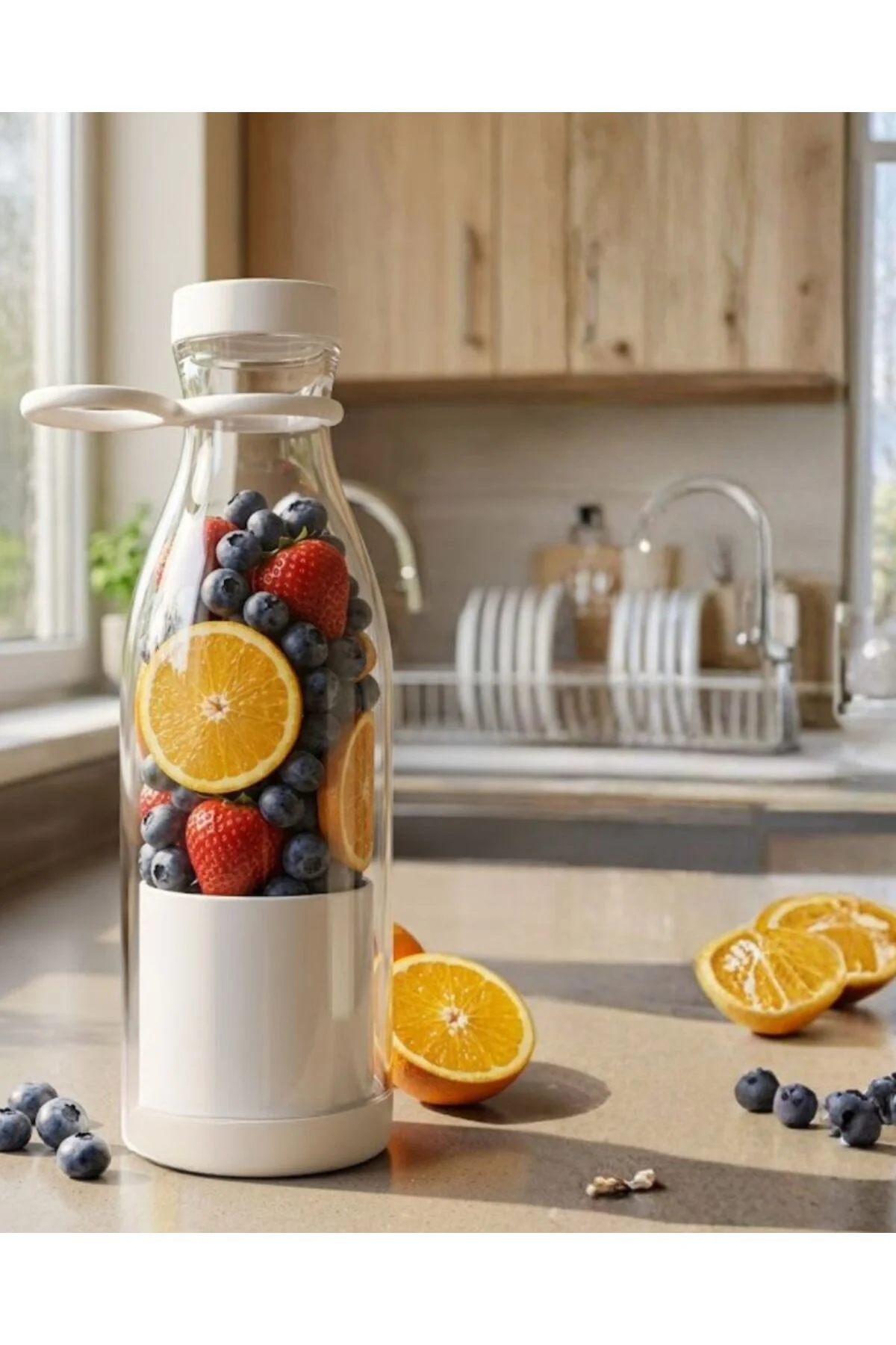 Taşınabilir Blender 380 ml USB Şarjlı Meyve ve Smoothie Hazırlayı
