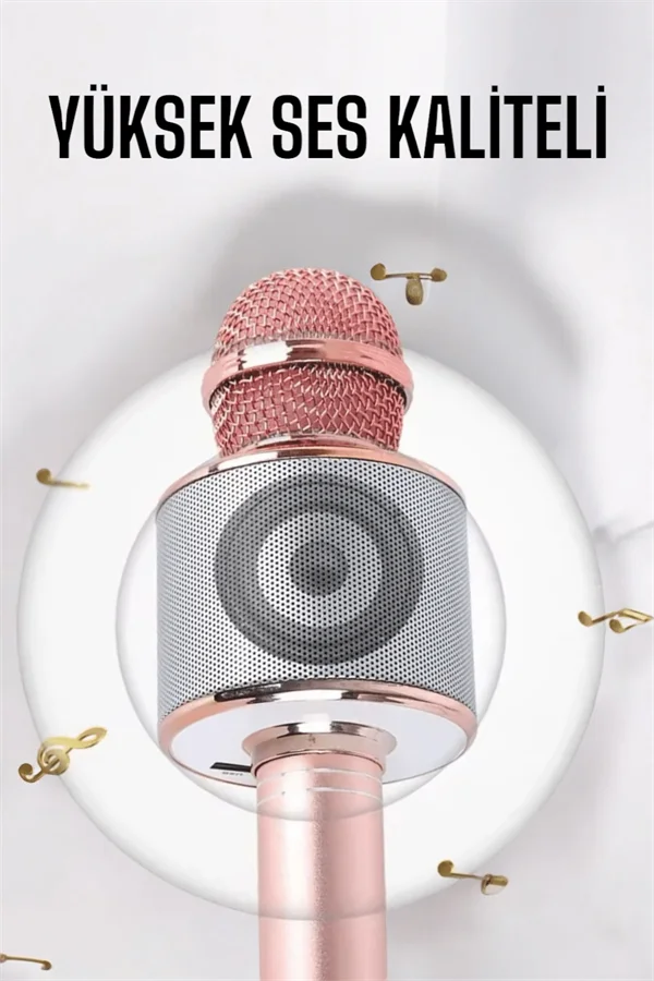 Taşınabilir Bluetooth Karaoke Mikrofon: Hafıza Kart Girişli, Etkileyici Performans Taşınabilir Bluetooth Karaoke Mikrofon: Hafıza Kart Girişli, Etkileyici Performans