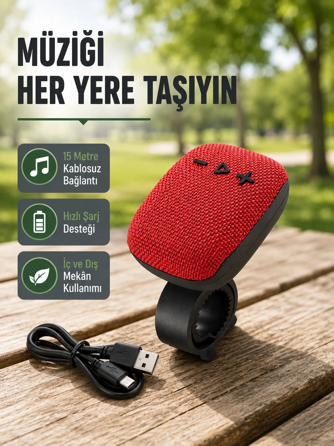 Taşınabilir Bluetooth Hoparlör – 5W Güçlü Ses, TWS ve FM Radyo Özellikli Fiyatı, Yorumları ve Özellikleri