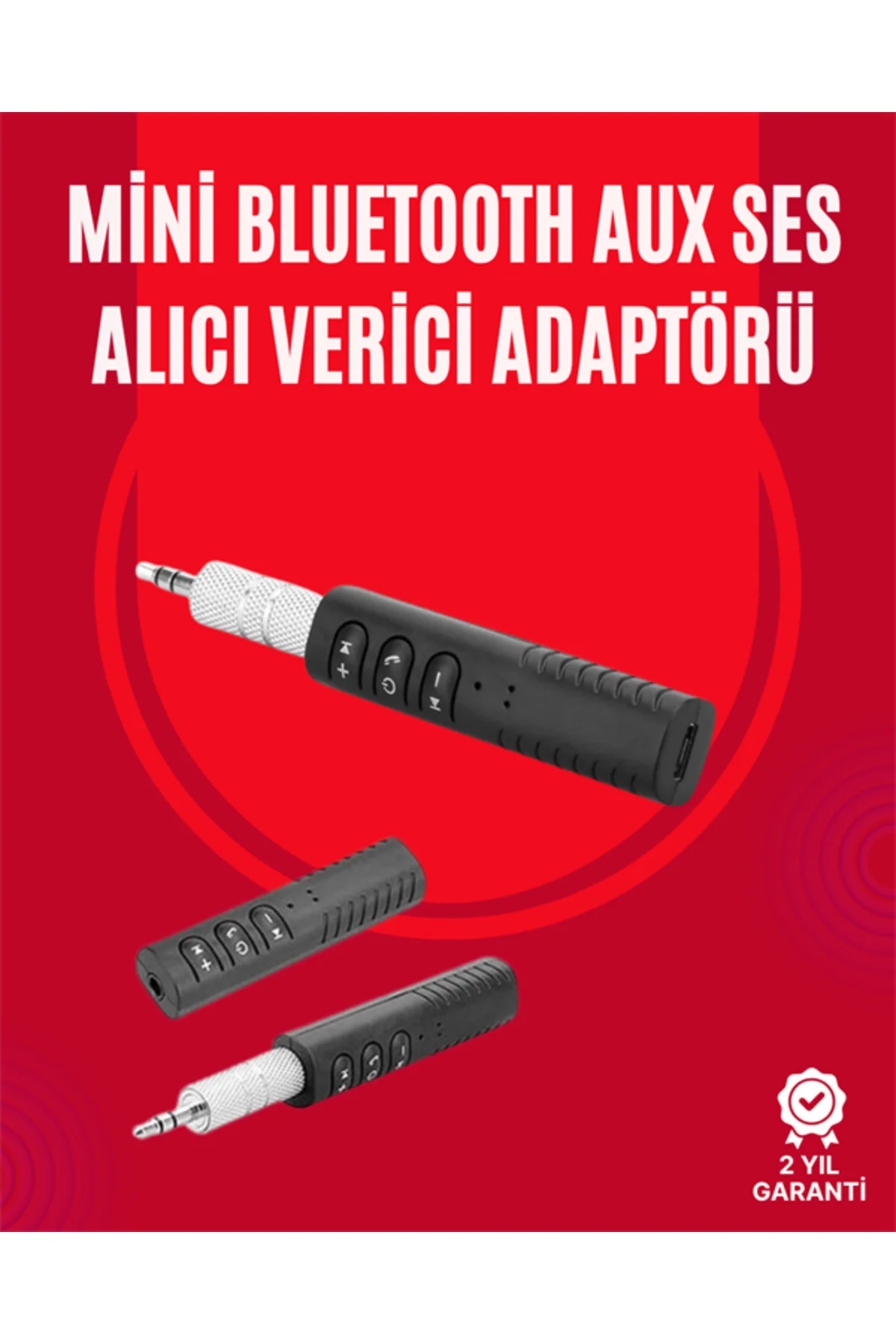 Taşınabilir Bluetooth Ses Alıcısı | 30 Dk Şarj, 4 Saat Kullanım, 