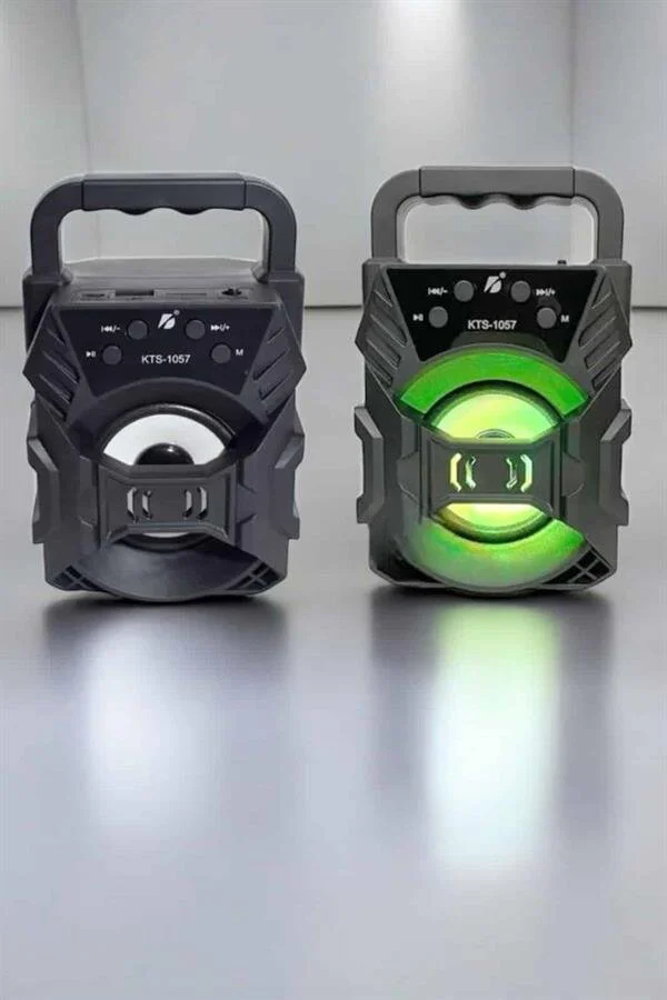 Taşınabilir Bluetooth Hoparlör Led Işıklı - 3 Inç Ses, 10 Metre Menzil, Uzun Pil Ömrü