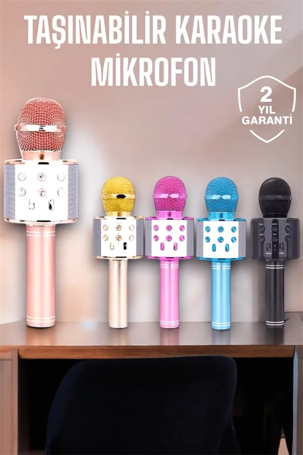 Taşınabilir Bluetooth Karaoke Mikrofon: Hafıza Kart Girişli, Etki