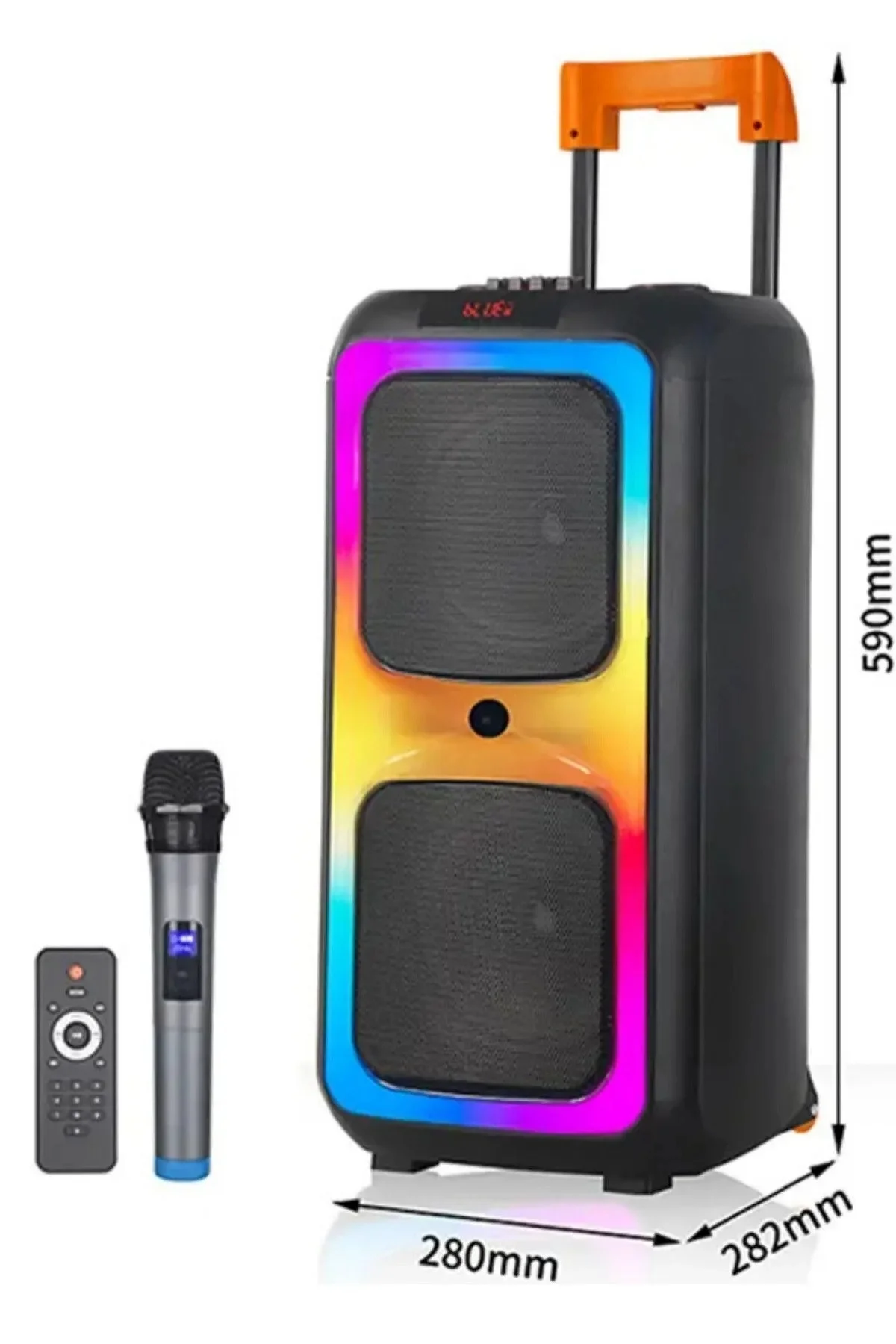 Taşınabilir Bluetooth Hoparlör - Renkli Işıklı, Suya Dayanıklı ve Çoklu Bağlantı Özellikli