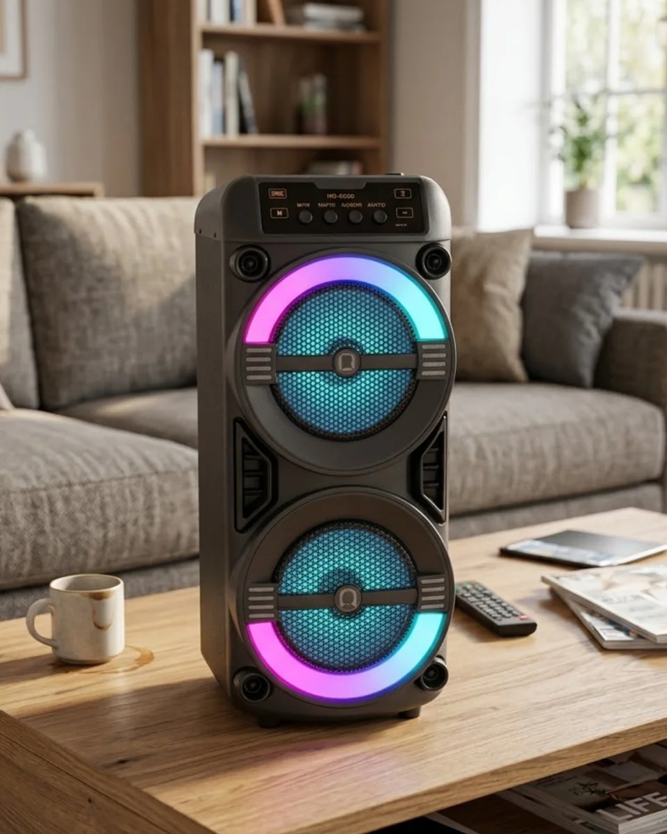 Taşınabilir Bluetooth Hoparlör RGB Işık Efektli Stereo Ses - Kablosuz Müzik Deneyimi