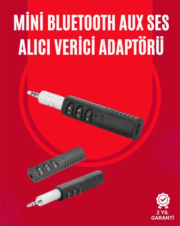 Taşınabilir Bluetooth Ses Alıcısı - 30 Dakika Şarj, 4 Saat Kullanım, Klipsli