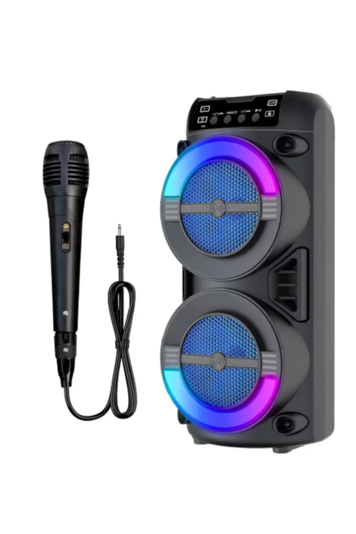 Taşınabilir Bluetooth Hoparlör Rgb Işık Efektli Stereo Ses Taşınabilir Bluetooth Hoparlör Rgb Işık Efektli Stereo Ses - Görsel 3
