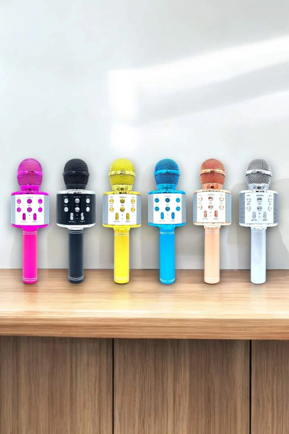 Taşınabilir Bluetooth Karaoke Mikrofon: Hafıza Kart Girişli, Etkileyici