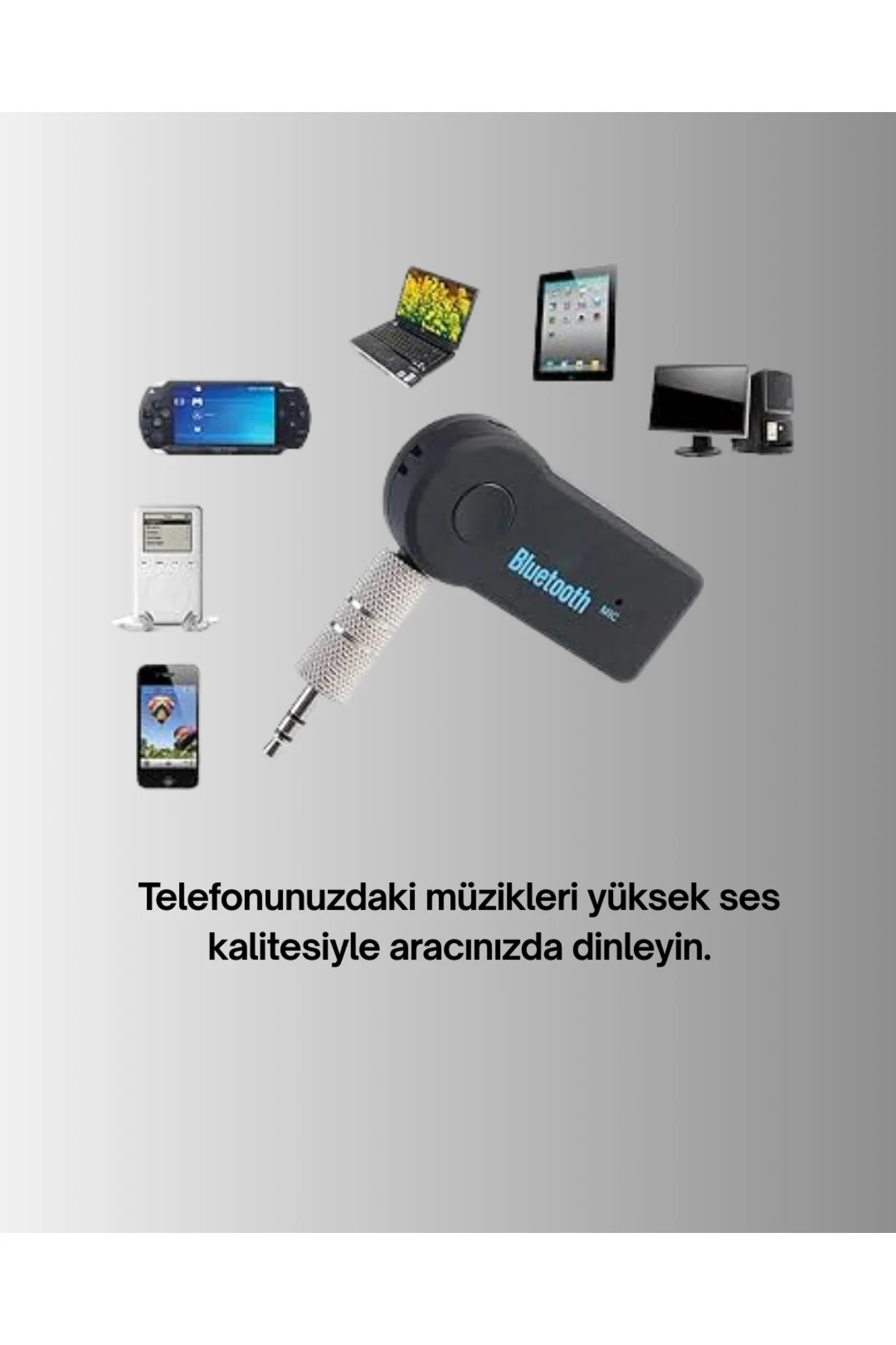 Taşınabilir Bluetooth AUX Araç Müzik ve Konuşma Kiti - Lisinya