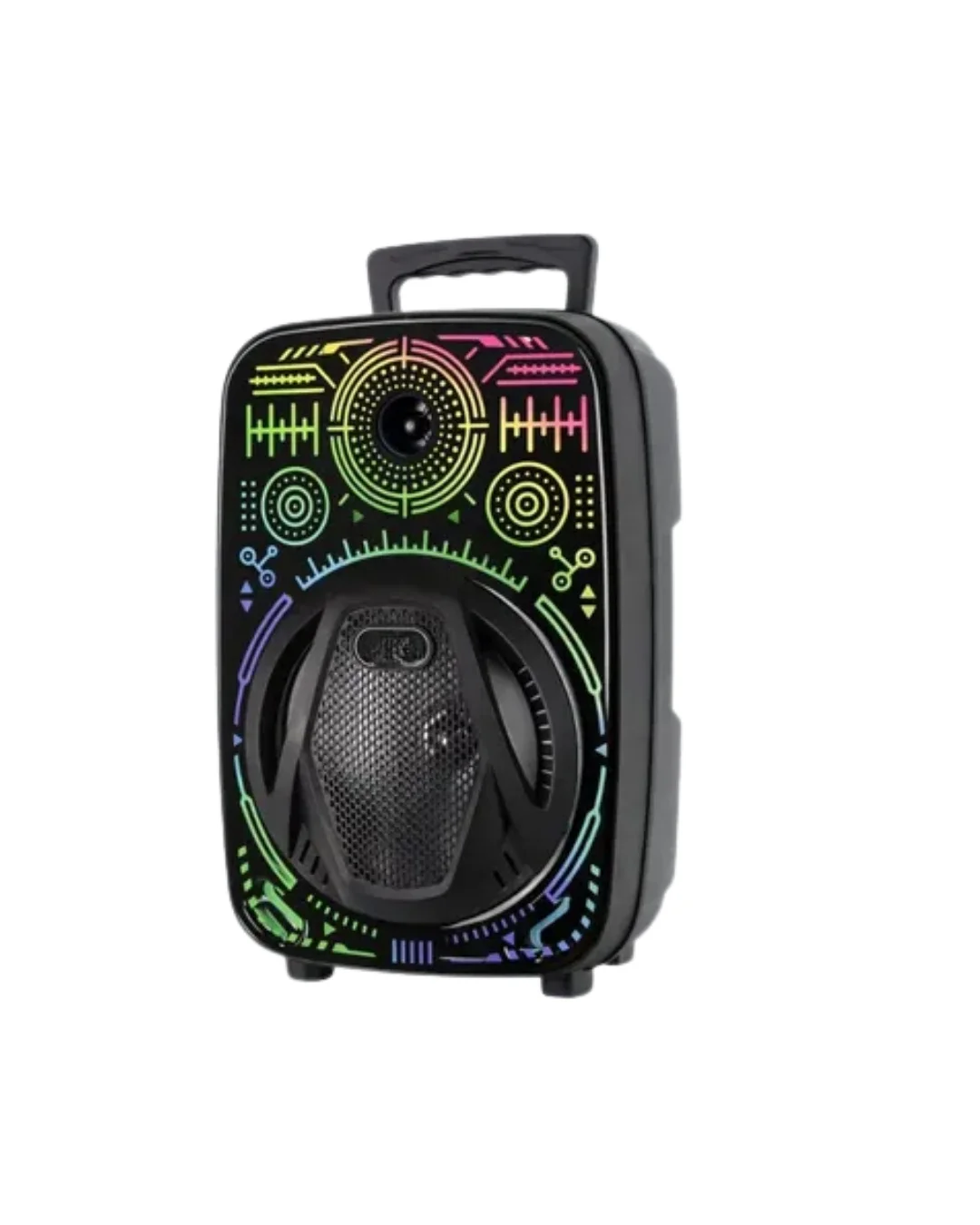 Taşınabilir Bluetooth Speaker Mikrofonlu RGB Işıklı Karaoke Ses Sistemi