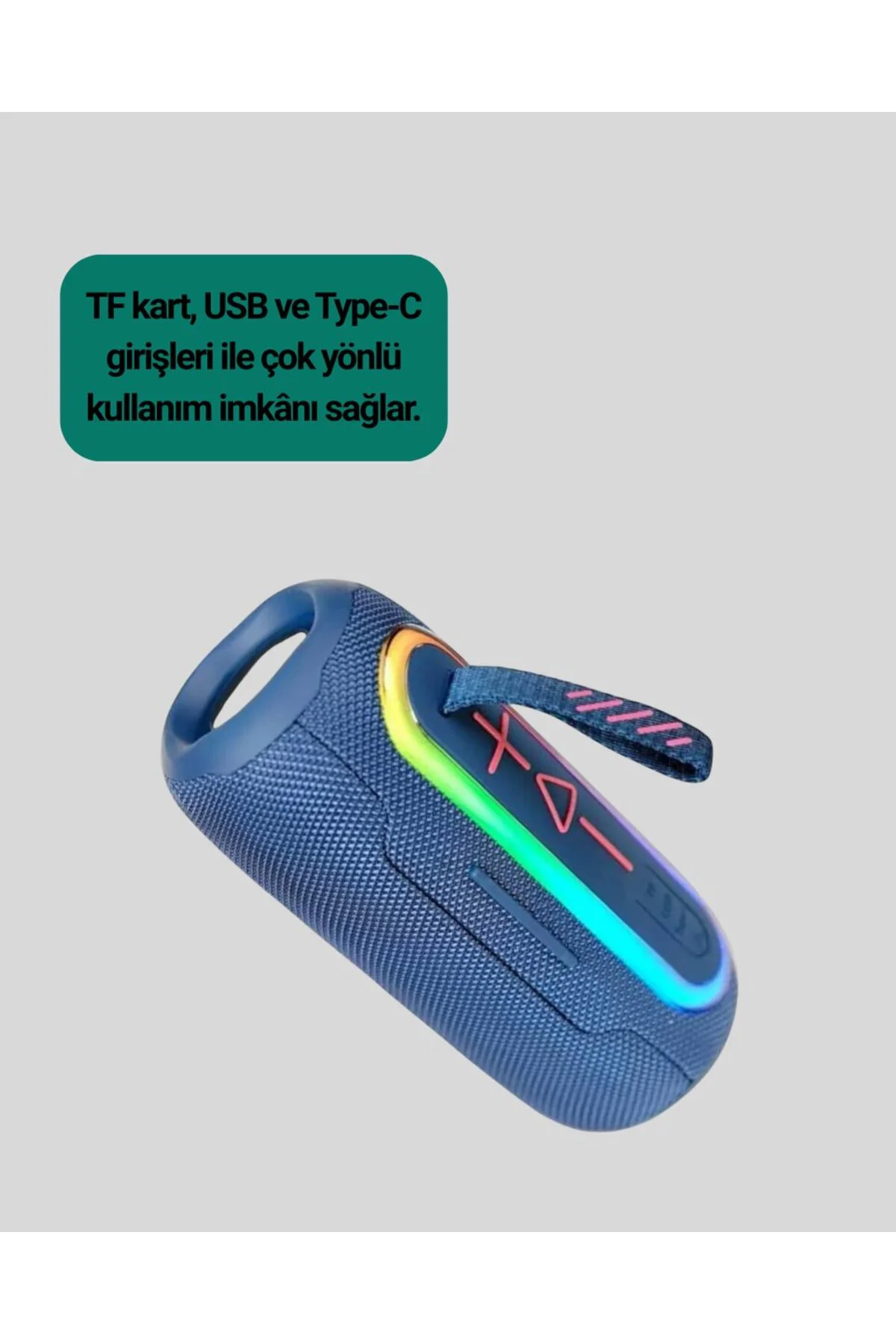 Taşınabilir Bluetooth Hoparlör Kırmızı IP67 Su Geçirmez - ayr6481-8428
