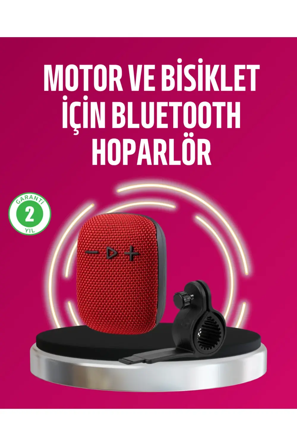 Taşınabilir Bluetooth Hoparlör Suya Dayanıklı Kumaş Kaplama