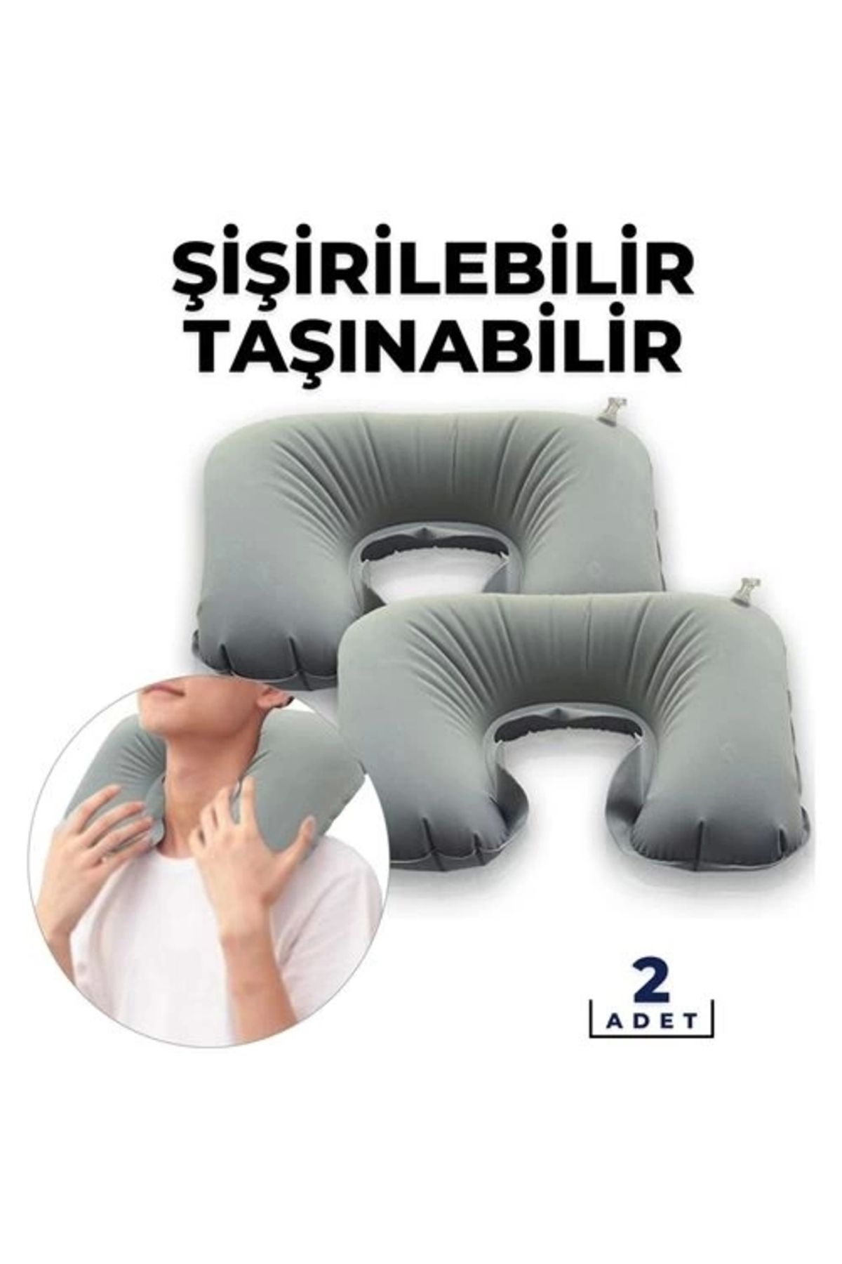 Modacar Taşınabilir Boyun Uyku Yastığı 2 Adet Aile Paketi Balvanera Design