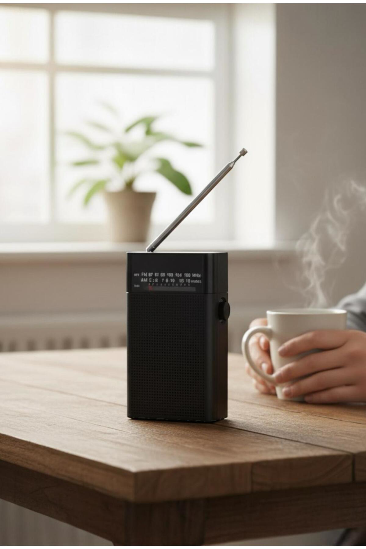 Taşınabilir Cep Tipi Mini Analog AM/FM Radyo – Pilli El Radyosu –