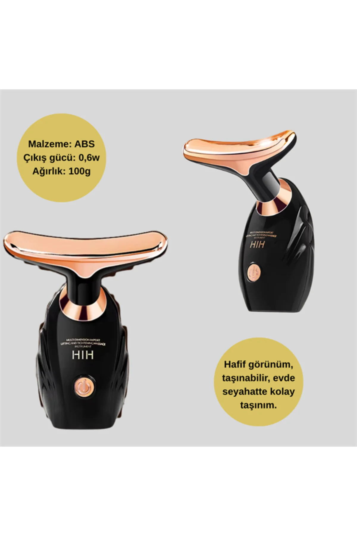 Taşınabilir Cilt Sıkılaştırıcı – 0.6 W Hafif ve Ergonomik
