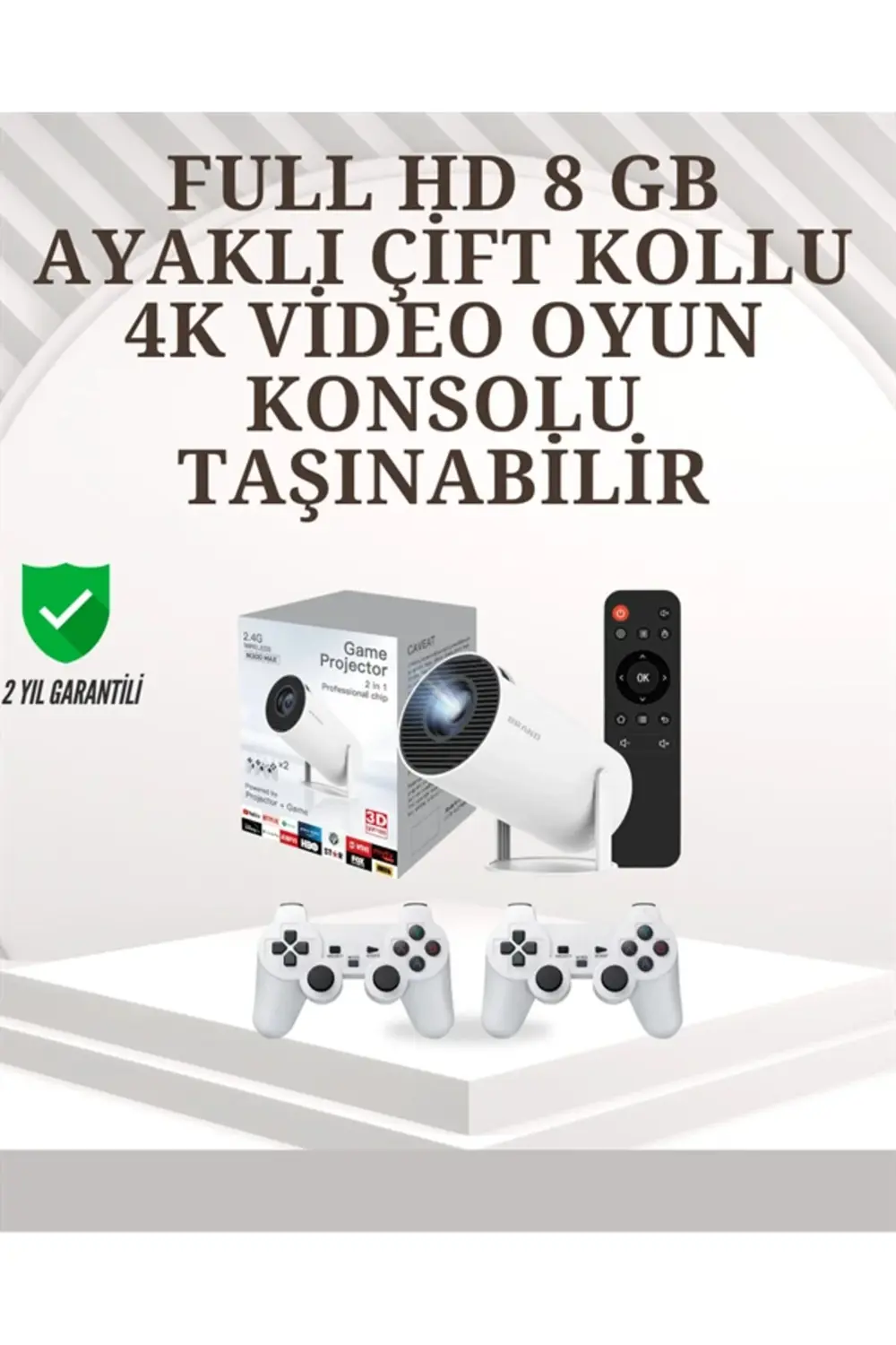 Taşınabilir Çok Fonksiyonlu Projeksiyon – Oyun, Sunum, Netflix Ve