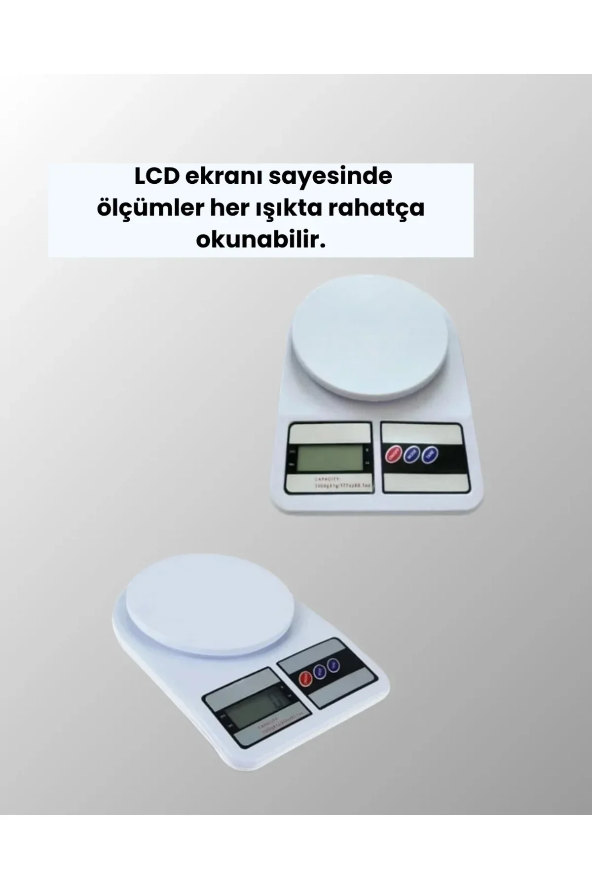 Taşınabilir Dijital Terazi – Çift Ölçü Biri Destekli