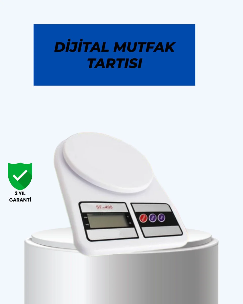 Taşınabilir Dijital Terazi 10kg Hassas Mutfak Terazisi - Gram ve Ons Ölçüm