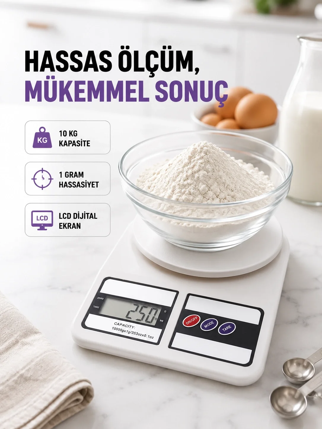 Taşınabilir Dijital Terazi – Çift Ölçü Birimi Destekli