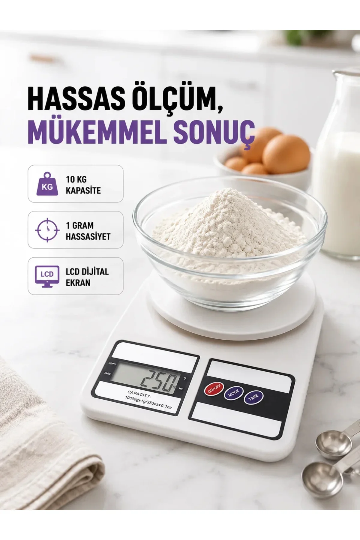 Taşınabilir Dijital Terazi – Çift Ölçü Biri Destekli
