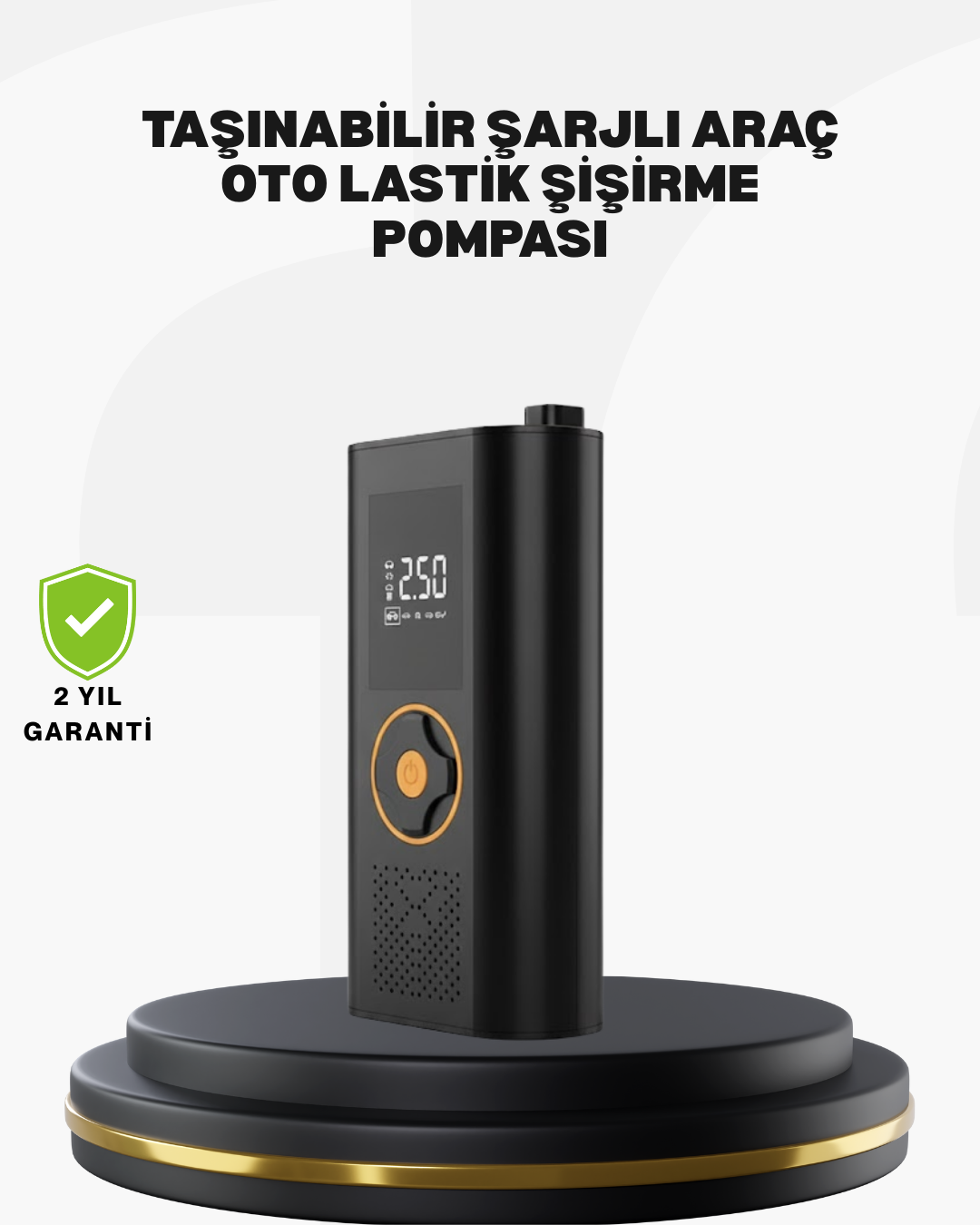 Taşınabilir Dijital Lastik Şişirme Cihazı Güvenli ve Pratik Kulla