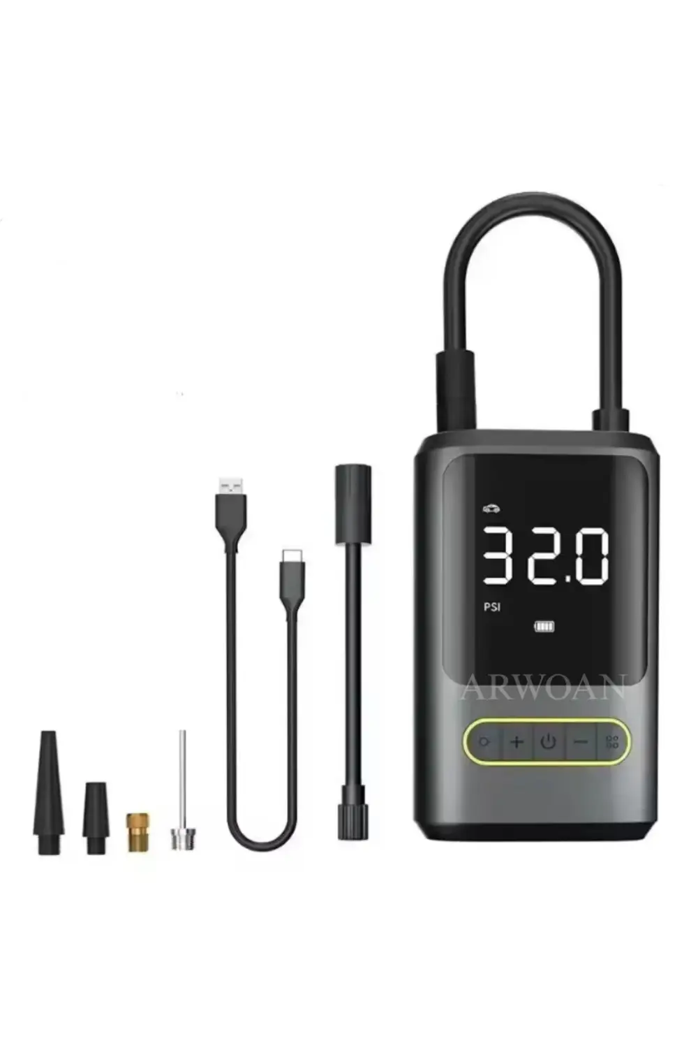 Taşınabilir Dijital Hava Kompresörü Şarjlı Mini Lastik Şişirme Po