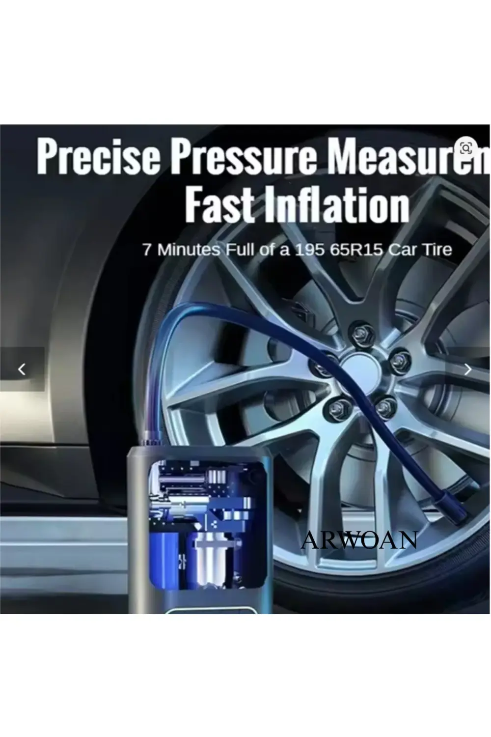 Taşınabilir Dijital Hava Kompresörü Şarjlı Mini Lastik Şişirme Po