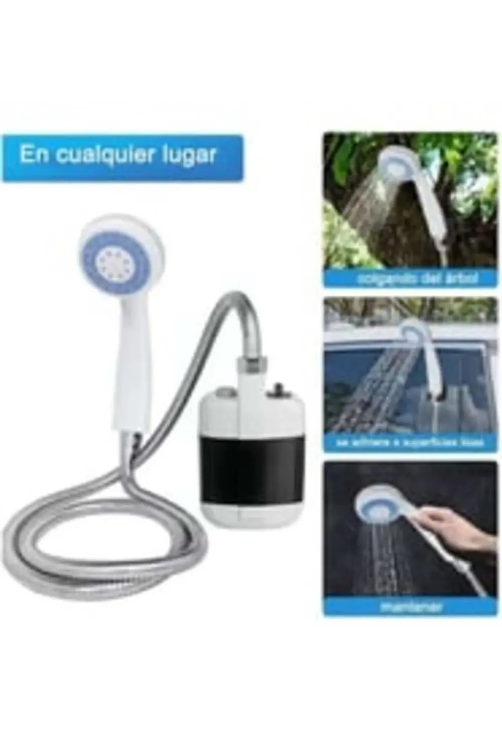 Taşınabilir Duş Seti – Pompalı ve Şarjlı