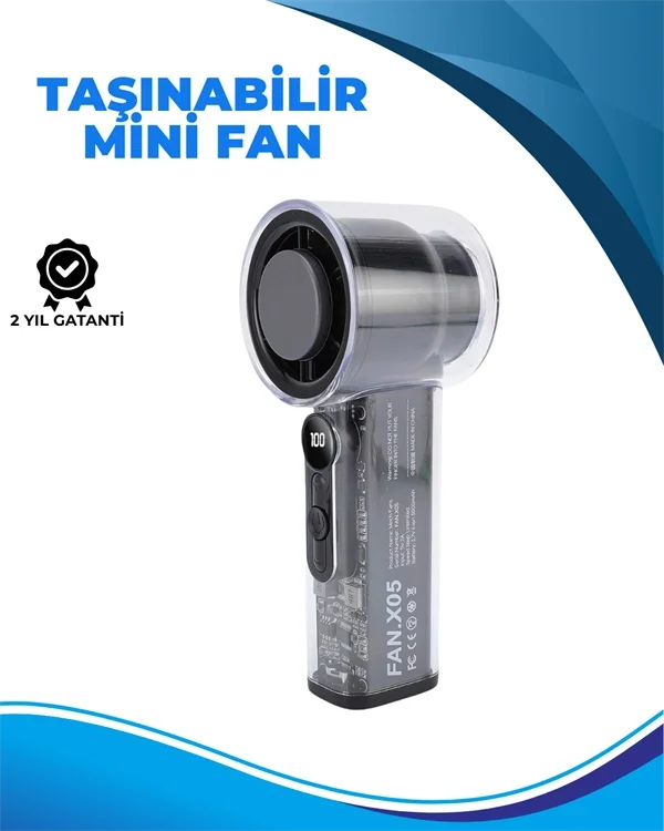 Taşınabilir El Fanı 100 Seviyeli Rüzgar Hızı Ayarı Sessiz Çalışma - Dijital Ekranlı Taşınabilir El Fanı 100 Seviyeli Rüzgar Hızı Ayarı Sessiz Çalışma - Dijital Ekranlı